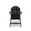 Chaise noire Adirondack - Bois d'œuvre en polyéthylène haute qualité pour l'élégance de la piscine, du patio et du jardin-2022733756