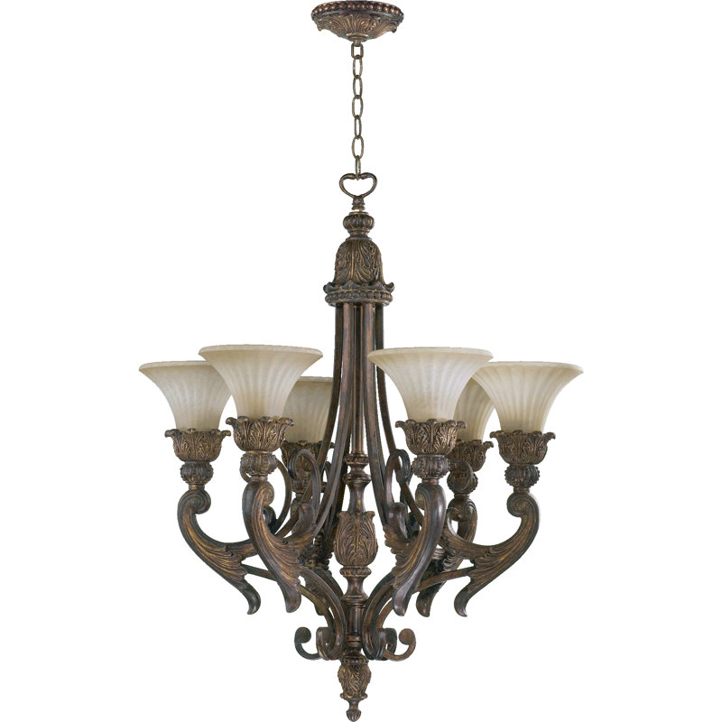 Lustre traditionnel corse 6 lumières Madeleine