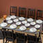 32 Pieces Dinnerware Set, Round Plate, Vertical Edge, Plain White With Black Border, Dinner Plate, Dessert Plate, Bowl And Soup Plate, Serve For 8 Person, Microwave Friendly And Dishwasher Friendly-1090282245