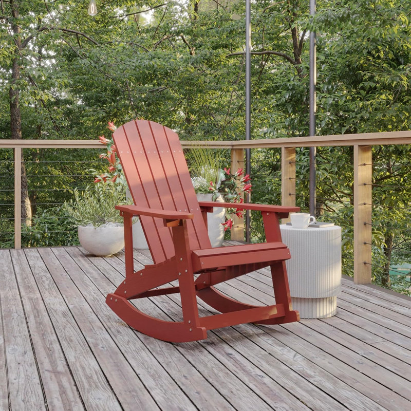 Chaise berçante Adirondack Savannah, Rouge