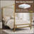 Luxurious Metal Canopy Bed with Upholstered Headboard for Dreamy Sleep-702049181-702049180