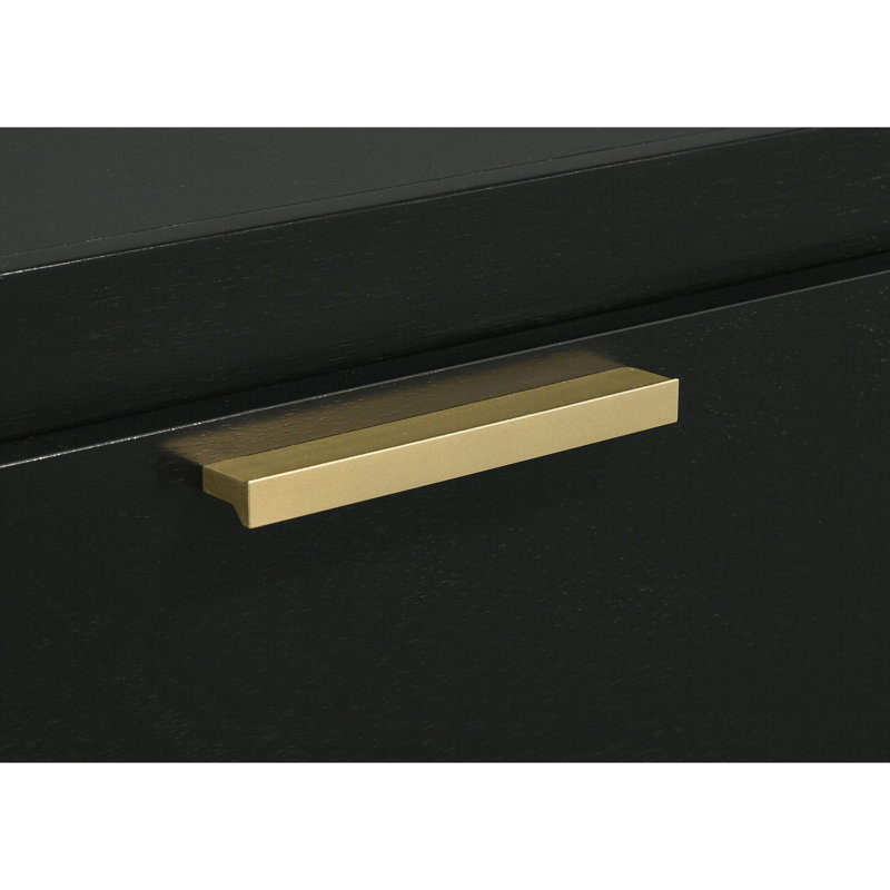 Commode 6 tiroirs Sophia, Noir