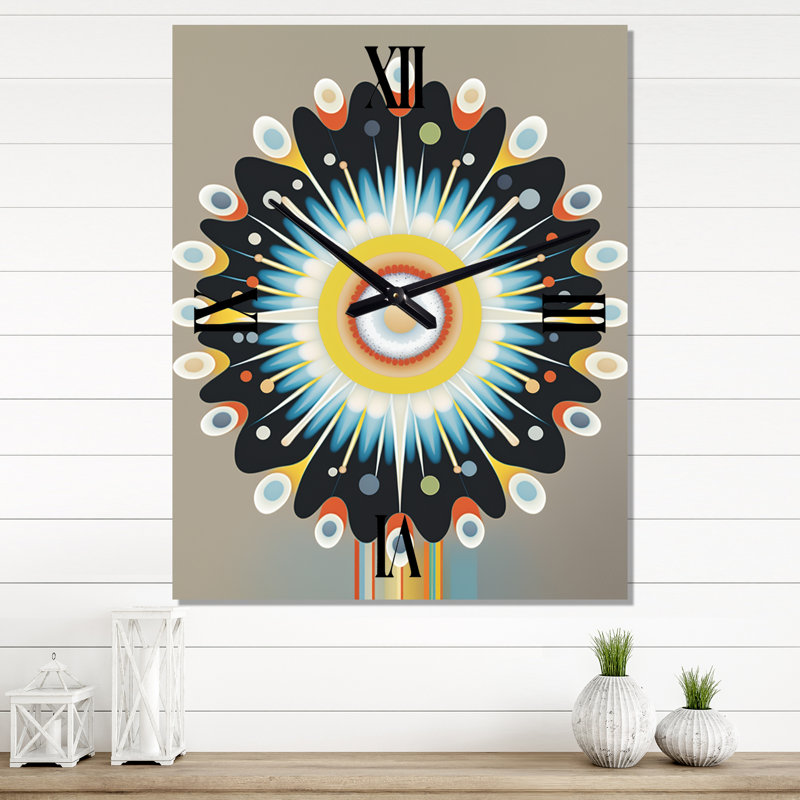 Horloge murale moderne occultante Effervescence Of Spirit II, H 40 po x l 30 po x P 1 po