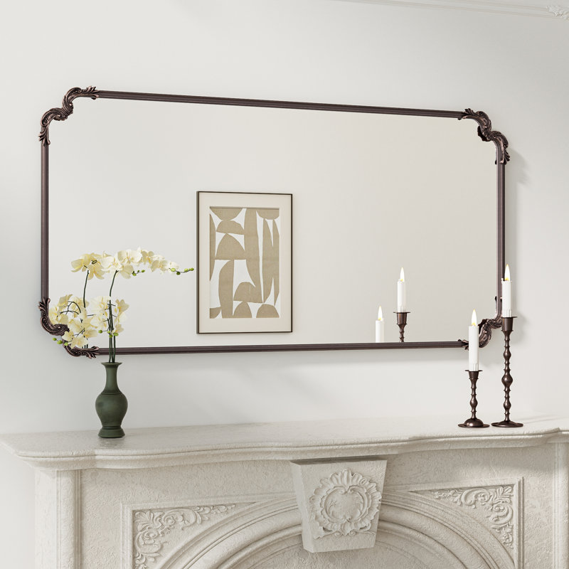 Miroir d'appoint Genan, 60 po x 30 po, Bronze Antique