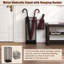 Freestanding Metal Umbrella Stand, 16.5"H, with Small Umbrella Basket & Drain Tray, for Entryway Home Office Hotel