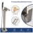 Brushed Nickel Bathroom Tub Faucet With Hand Shower, Corrosion - Copper Alloy, Smooth Water Mixing, 360 Spout Rotation, Easy Floor Mounting Mounted Filler Nickel, Lead Core, Ergonomic Handles,-125518229