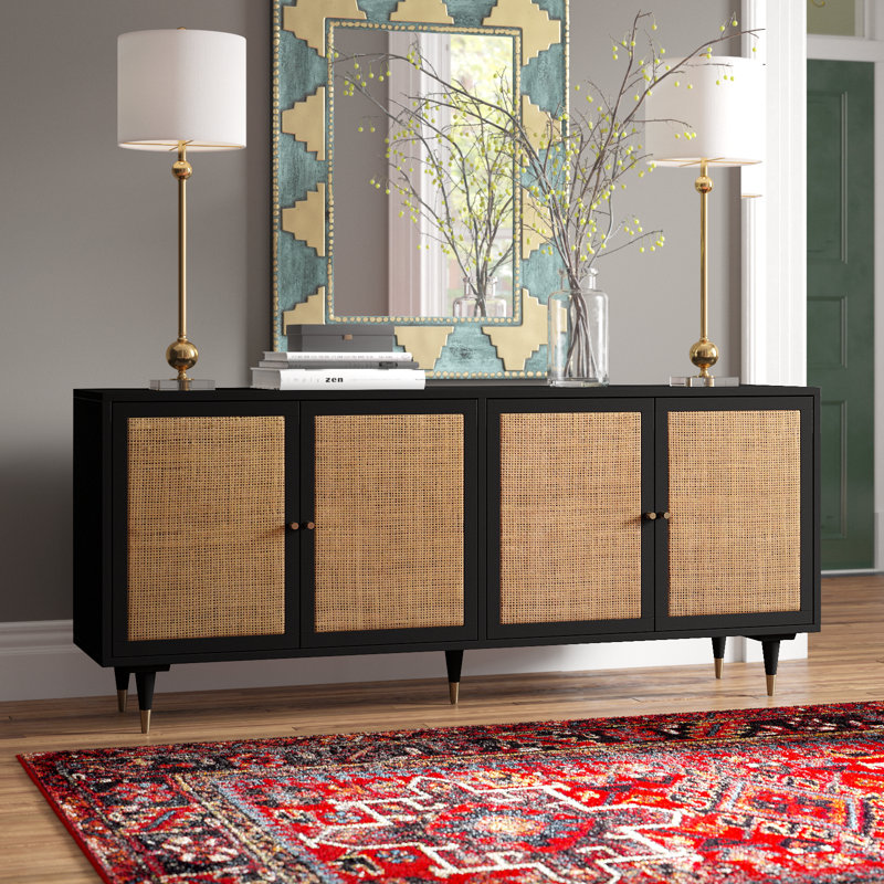 Tawny 72'' Sideboard, Black/Brown