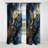 Exploring The Depths Of Blue Geode III - Abstract Marble Marble Blackout Curtain - 1 Panels-564436381