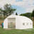 Walk-In Greenhouse With Galvanized Steel, 11.5'X10'x6.5', Zippered Door, 7 Windows, Sidewalls, Blocking, 85% Sunlight Greenhouse, Steel Frame, Door & Plant Nursery