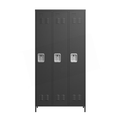 3 Door Metal Lockers With Lock, Storage Locker Cabinet
