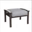 Ensemble de 2 repose-pieds toutes saisons en métal de 26 po de largeur, structure kaki avec coussins gris-1912449565