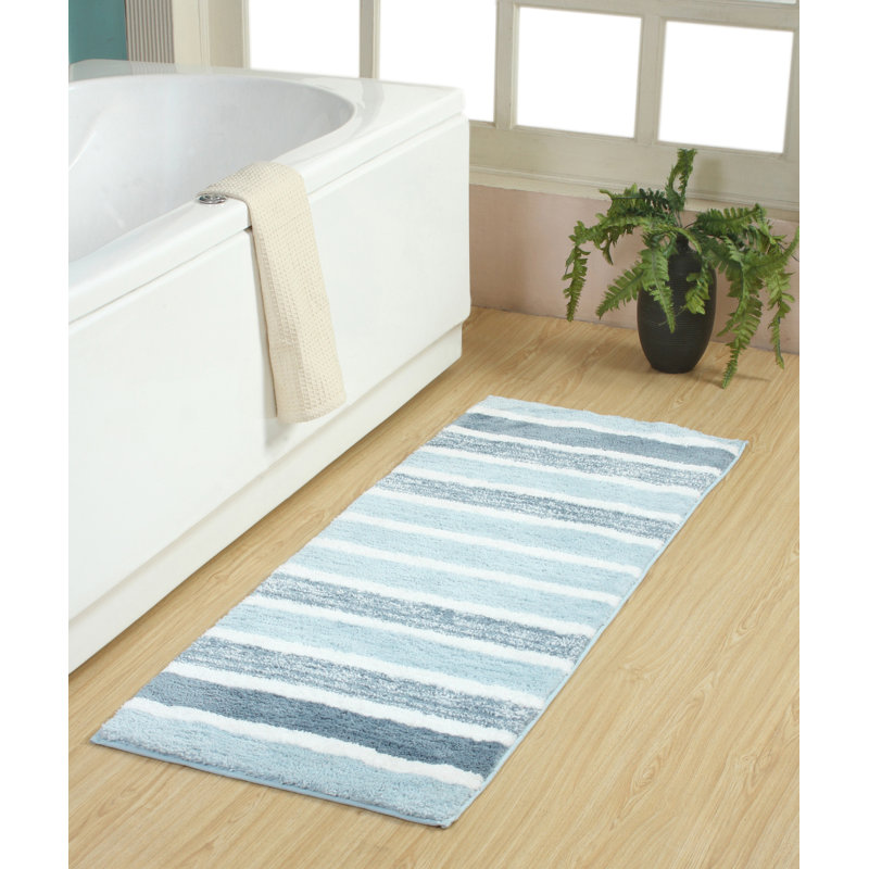 Chesapeake Sherrington Micro Tufted Bath Runner - 22"X60", Spa Blue