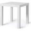Table d'appoint Lack, petite table carrée pour la maison, le bureau, la table de chevet et le salon, décoration classique élégante (blanc)