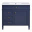 Meuble-lavabo moderne avec rangement abondant et fabrication durable-442553594