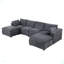 Canapé modulaire 123,6 "avec repose-pieds pour salon-529336098