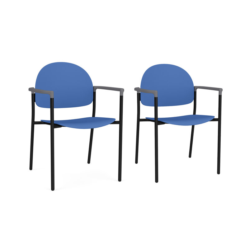 Chaise d'invité Chat Chat, Noir, Poly cobalt bleu