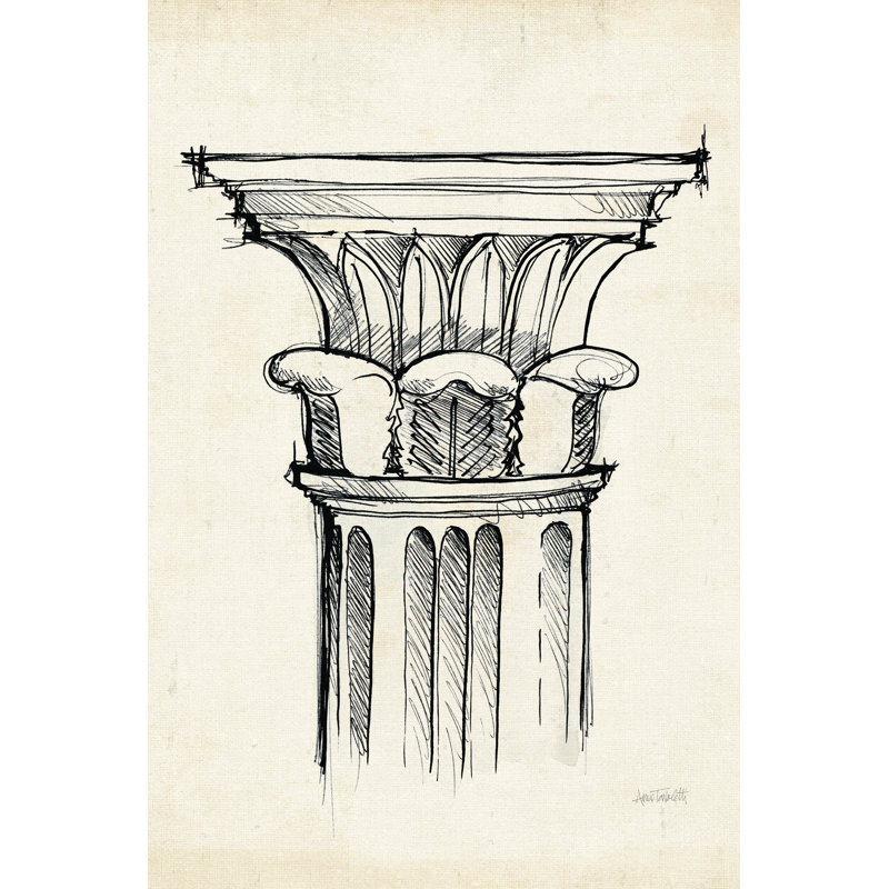 Museum Sketches VIII by Anne Tavoletti - Wrapped Canvas Print, 122cm H x 81cm W