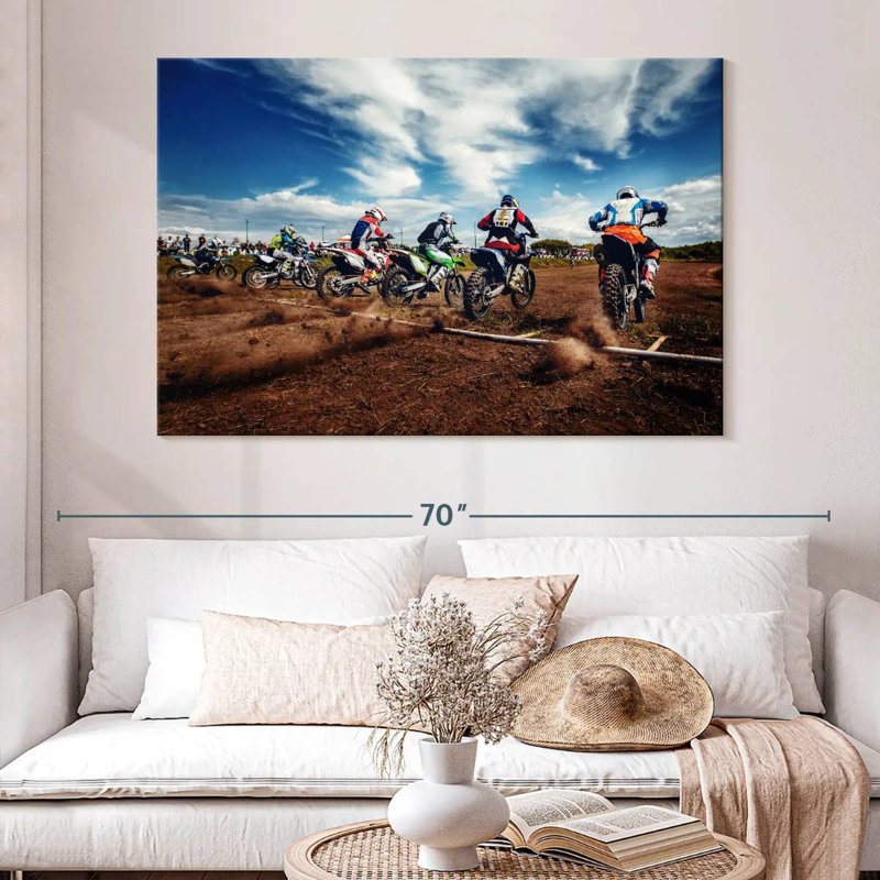 Sireci Motorcycles, 34" H x 51" W