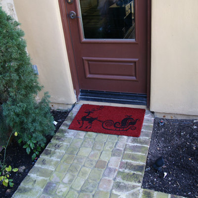 Noël noël 30 po x 18 po tapis de porte extérieur antidérapant Saladino