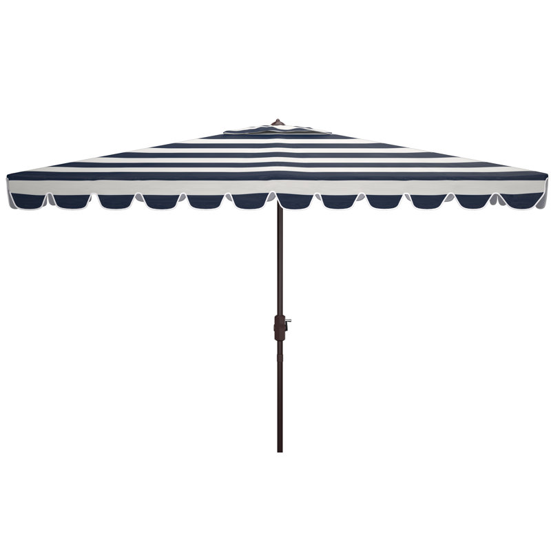 Parasol de marché rectangulaire 6,5 pi x 10 pi Cali, Bleu marine