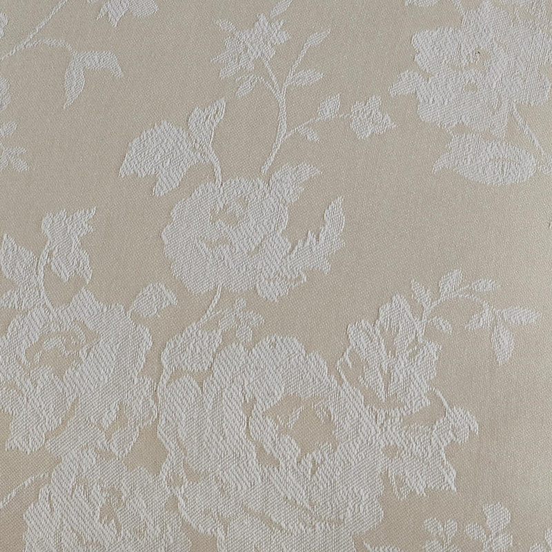 Floral Square Throw Cushion, Ivory