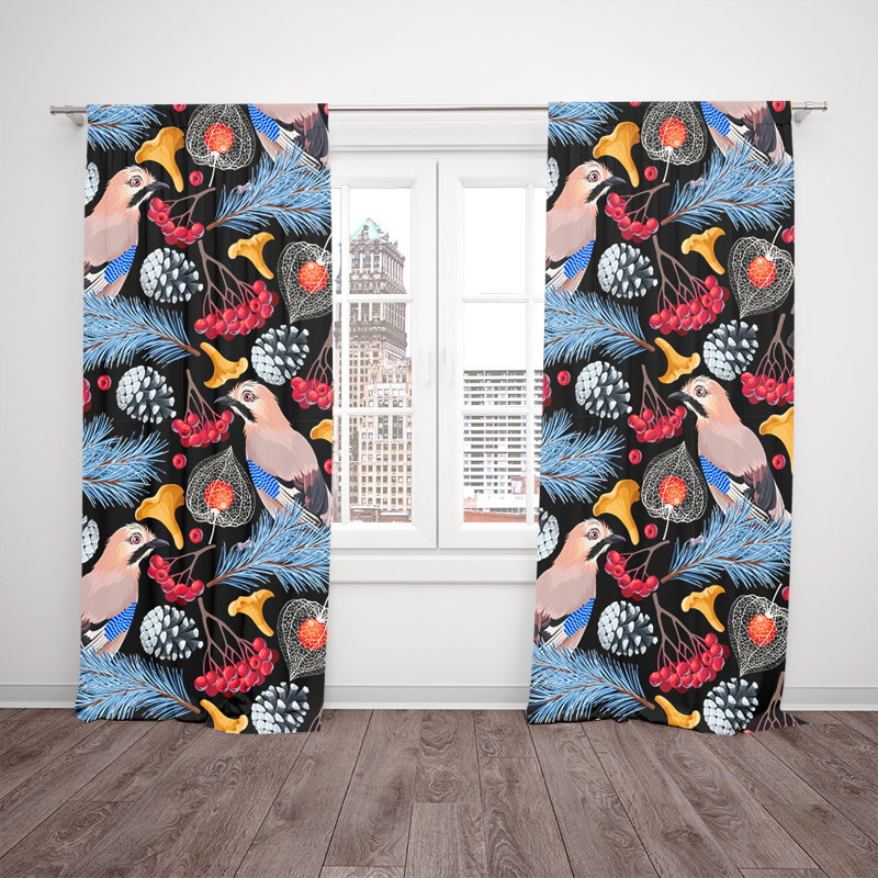 Semi Sheer Curtain Pair, 20" W x 52" L