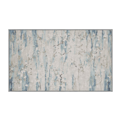 Tapis gris lavable à la machine