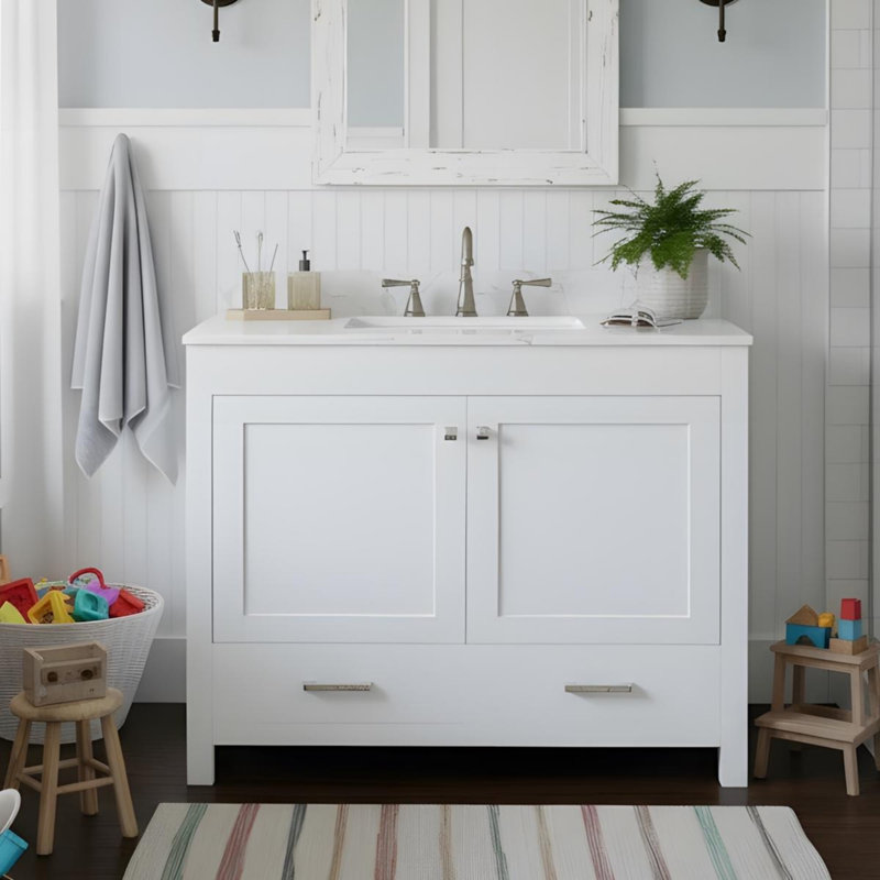 Meuble-lavabo simple autoportant 43 po avec lavabo