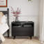 Table de chevet 2 tiroirs Mid-Century avec prises-1835726614