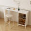 Table de bar 70,87 "moderne et minimaliste en granit pour la maison - table longue de style crème