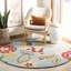 Tapis floral en laine crocheté à la main Emrick-17572055