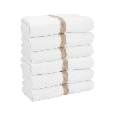 Power Gym Bath Towel 22x44 Beige (6/Pack)