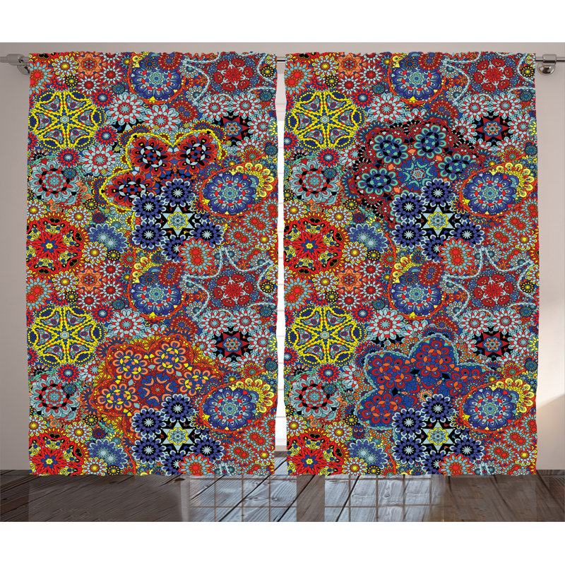 Liza Semi Sheer Curtain Pair, 54" x 63"