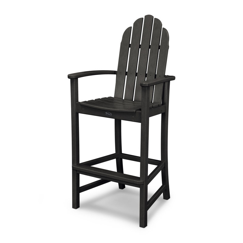 Chaise de bar Cape Cod Adirondack, Noir anthracite