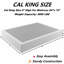 Sommier à tapissier de 9 pouces pour lit California King, sommier robuste de 3800 lb, base de matelas en métal avec housse en tissu, montage facile sans outils, silencieux-2024916662
