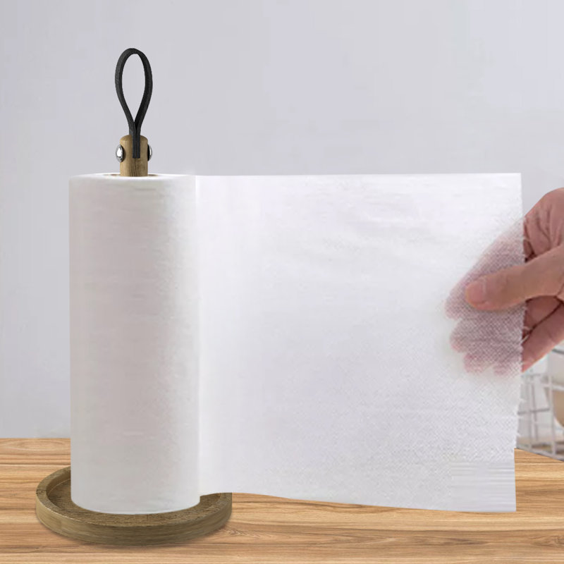 Porte-serviettes en papier sur pied, Brun