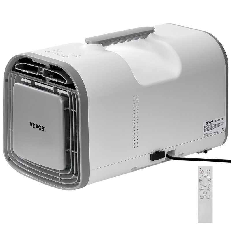 Climatiseur portatif avec climatiseur portatif 4250 BTU pour camping-car extérieur, Blanc / Gris