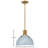 Clendon 1-Light Dimmable Metal Dome Pendant-74008650-74008651-74008654