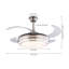 Aadilynn 42 Inch Retractable Ceiling Fan Light with LED Light and Remote Control 3 Colour Dimmable