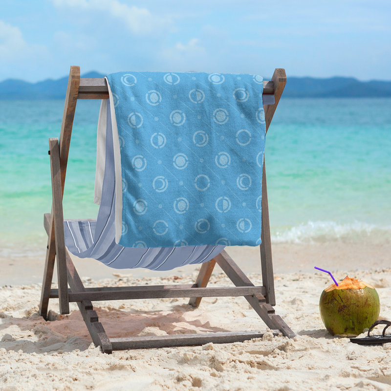 Skeffingt Beach Towel, Sky Blue/Blue