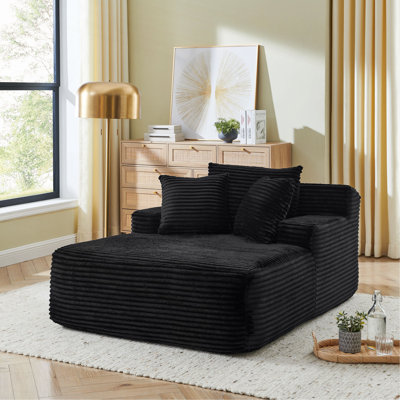 Méridienne simple, paresseuse, sans assemblage, fabriquée en tissu de velours, méridienne moderne moelleuse, utilisée pour les salons et les chambres à coucher