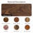 American-Style Vintage Walnut Movable Storage Full-Length Mirror
