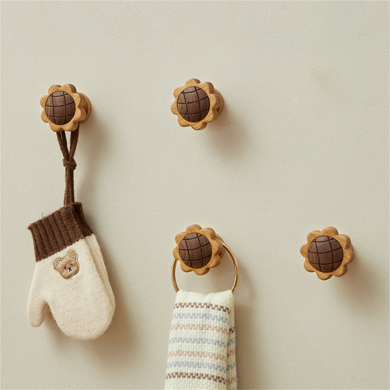 Crochet mural en bois sans perçage (simple)
