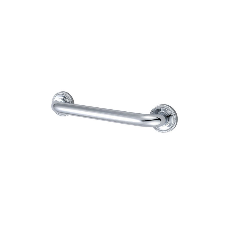 Made to Match Camelon Beaded Grab Bar, Polished Chrome, 30"