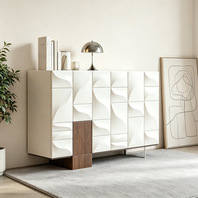 Nordic-style creative multi-functional sideboard, 35.43" H x 47.24" W x 15.75" D