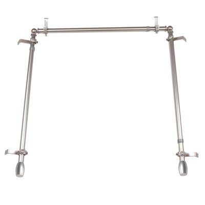 Maymie Stainless Steel Adjustable Single Curtain Rod