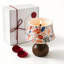 Lavender Designer Candle with Solid Wood Holder