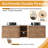 Greythor 72'' Wall-Mounted Double Bathroom Vanity With Ceramic Sink & Storage Shelves,72'' Double Bathroom Vanity Set With Engineered Stone Top-608480527-608291876