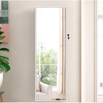 Armoire à bijoux murale avec miroir Eudosia