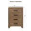Commode de style transitionnel à quatre tiroirs